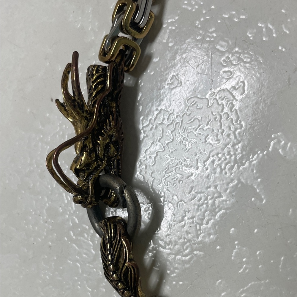 Source Unknown Gold and Silver Chain Necklace - image 3